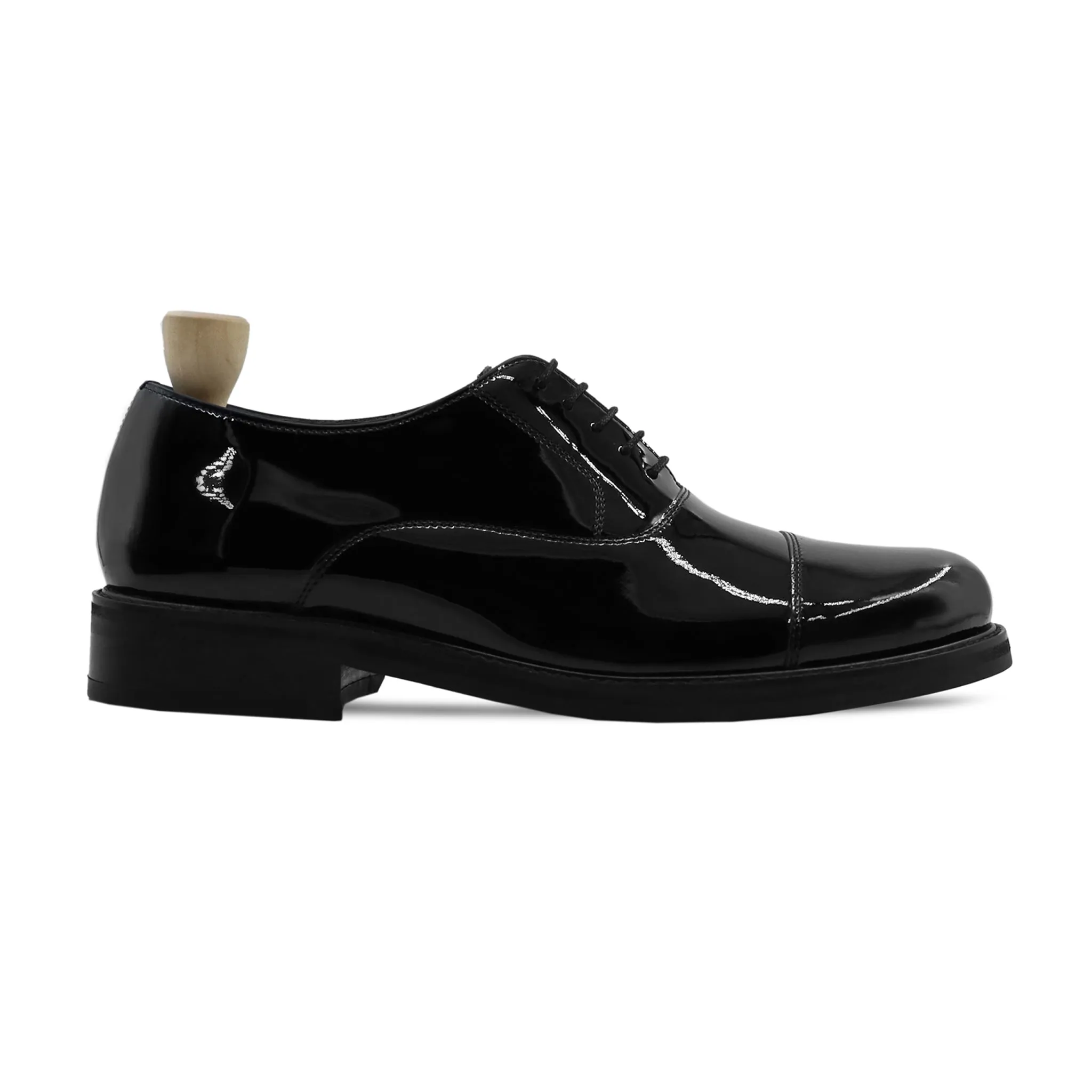 Teme - Men's Black Patent Leather Oxford Shoe