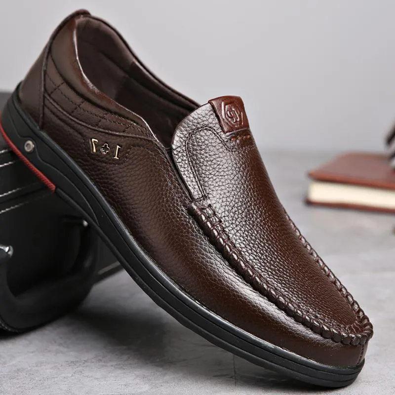 Men Leather Anti-slip Shoes