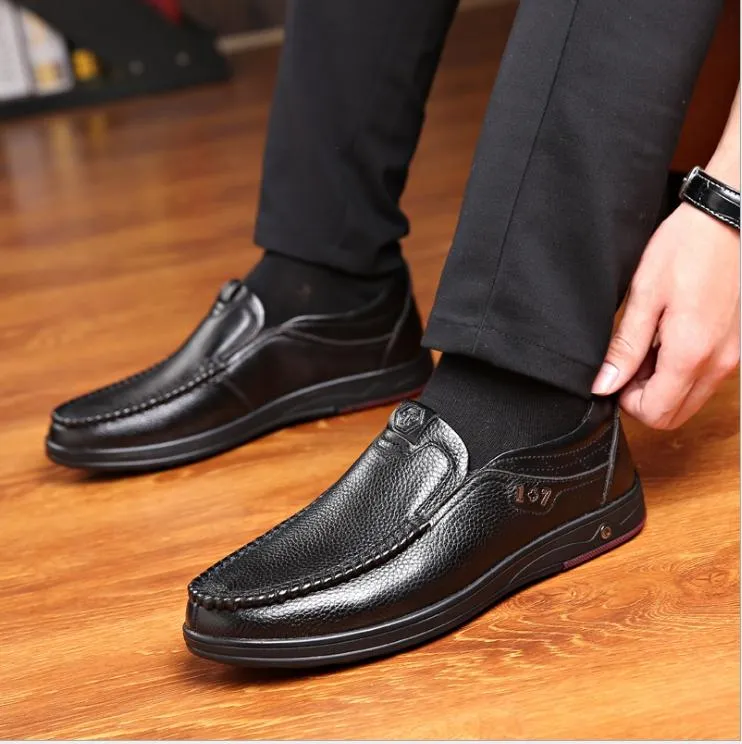 Men Leather Anti-slip Shoes