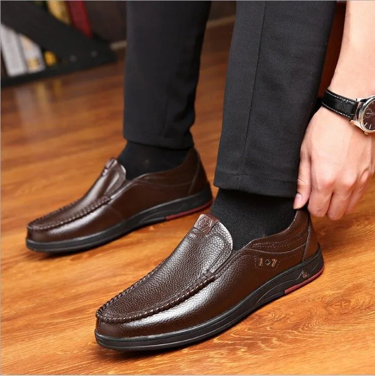 Men Leather Anti-slip Shoes