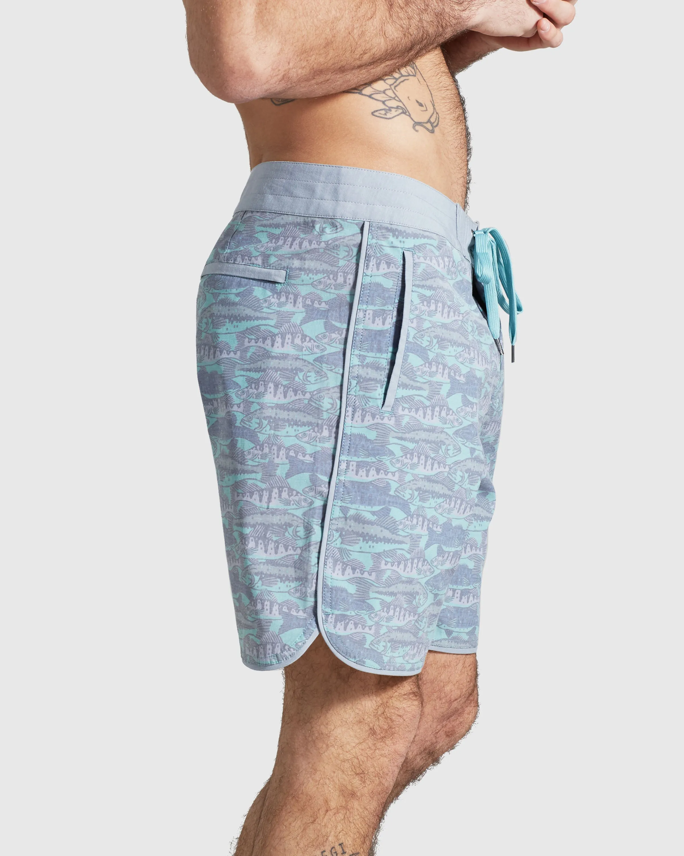 Men's Organic Scallop Board Short