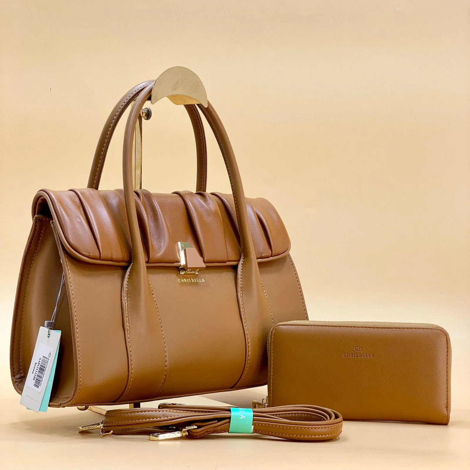 NEW CHRIBELLA , WOMEN HANDBAGS 2IN1 B335