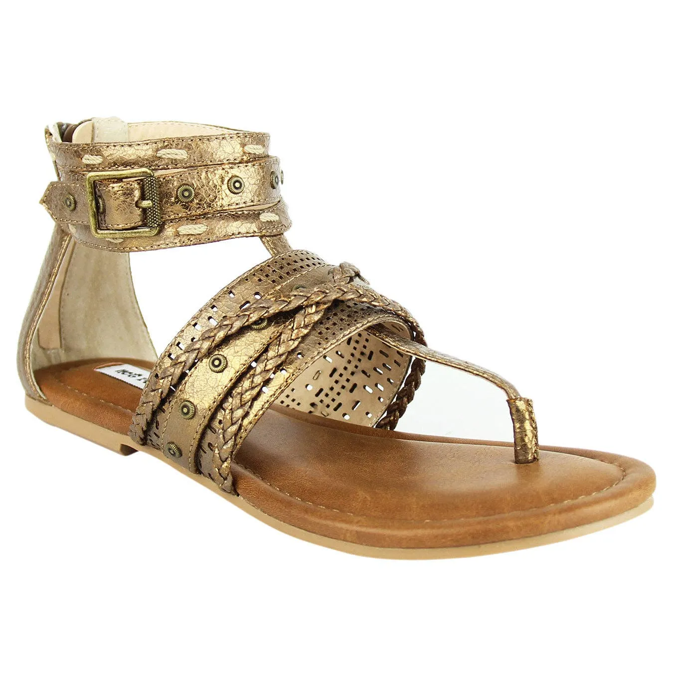 NOT RATED - Xylia - Gold Gladiator Sandal Women