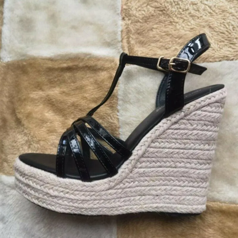 Open Toe Wedge Sandal Shoes