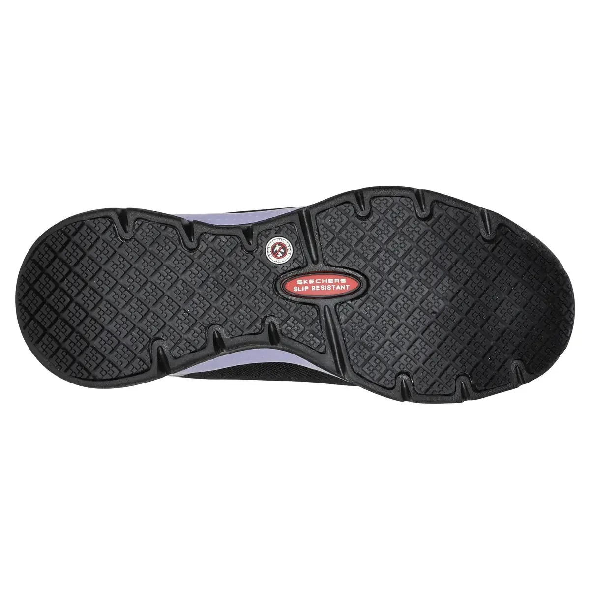 'Skechers' Women's Evzan SR Alloy Toe - Black / Purple