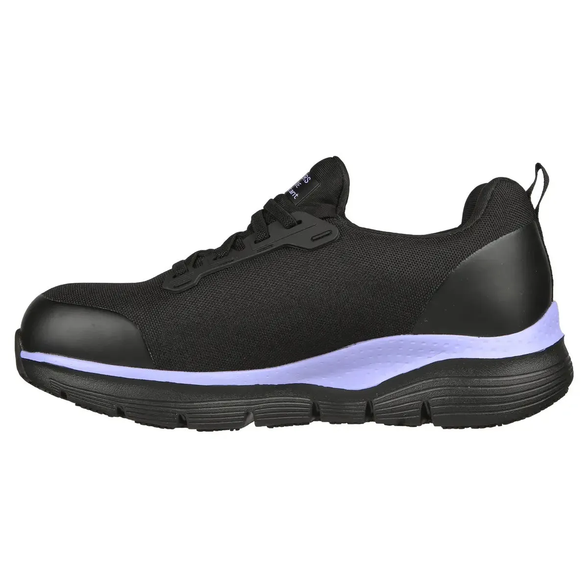 'Skechers' Women's Evzan SR Alloy Toe - Black / Purple