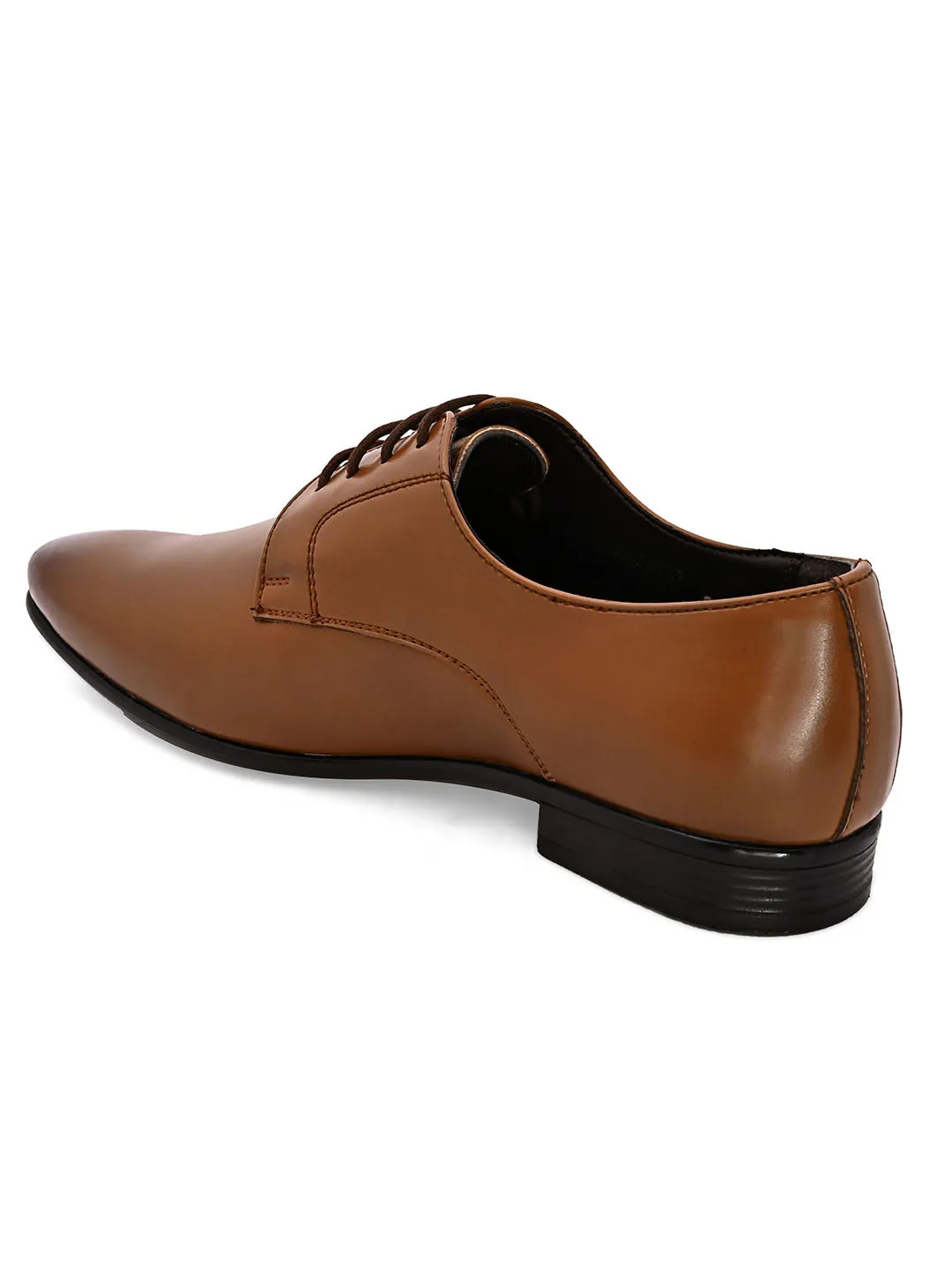 Solemn Tan Derby Shoes