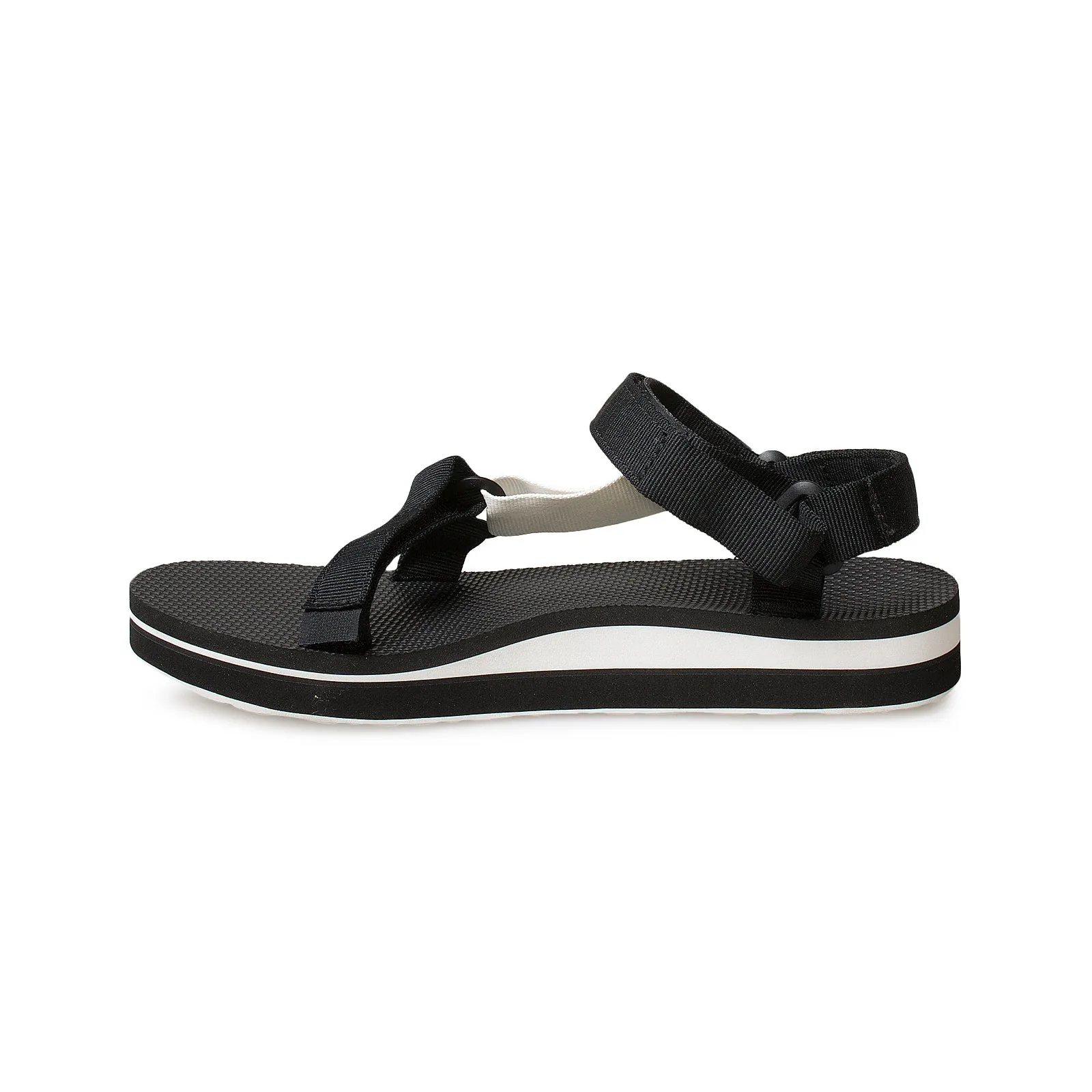 Teva Midform Universal Black Bright White Sandals - Women's