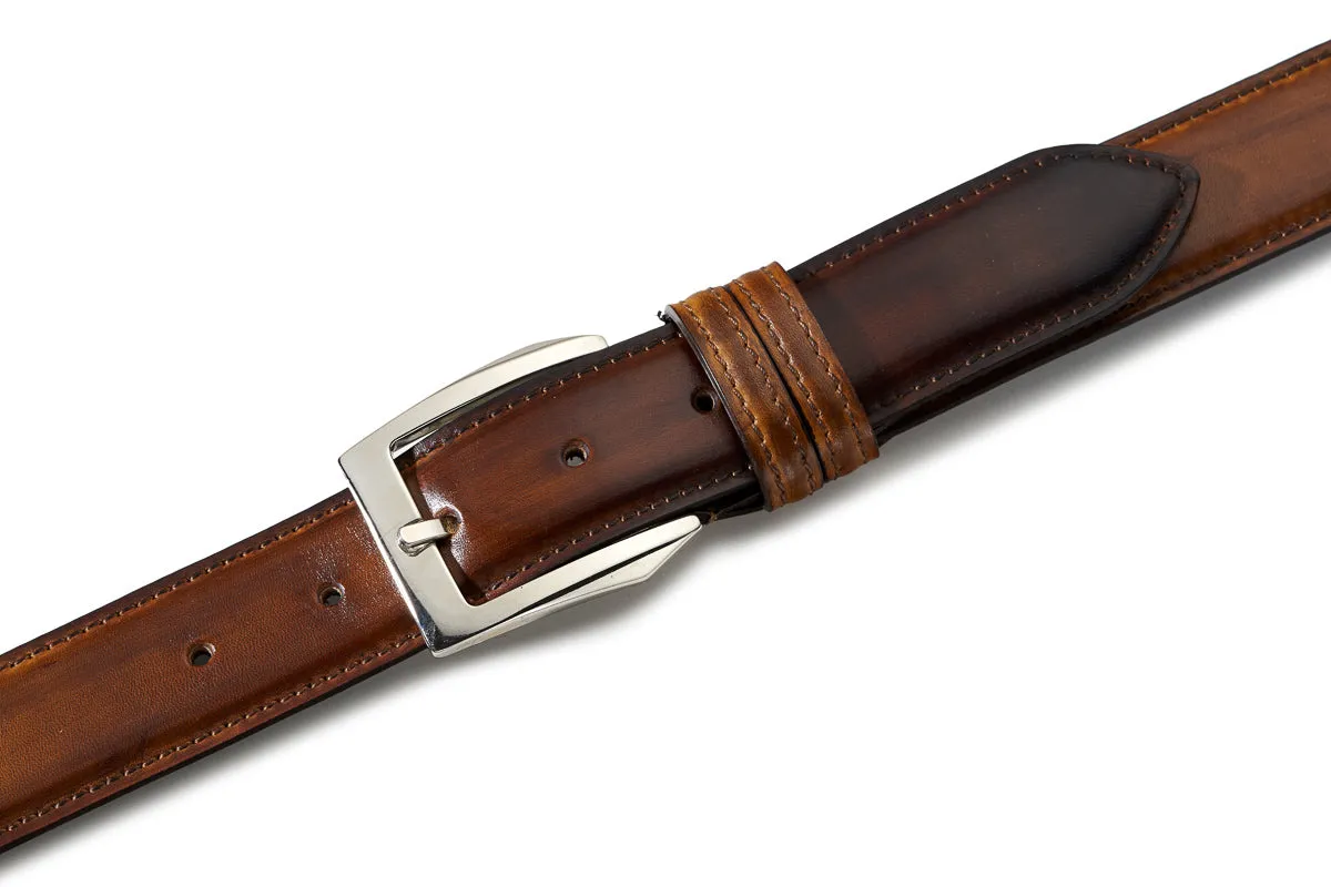 Tobacco Leather Belt