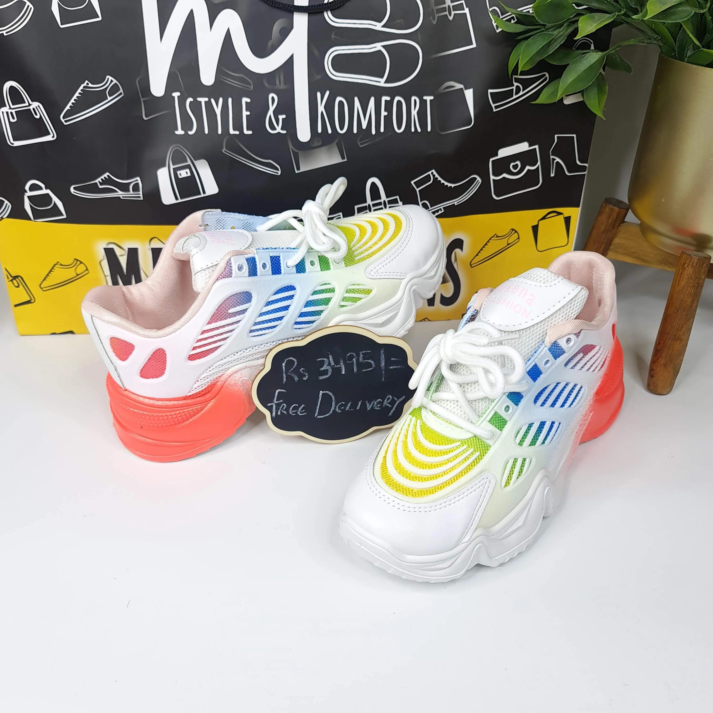 Trio Color Women Casual Shoes FHS-019