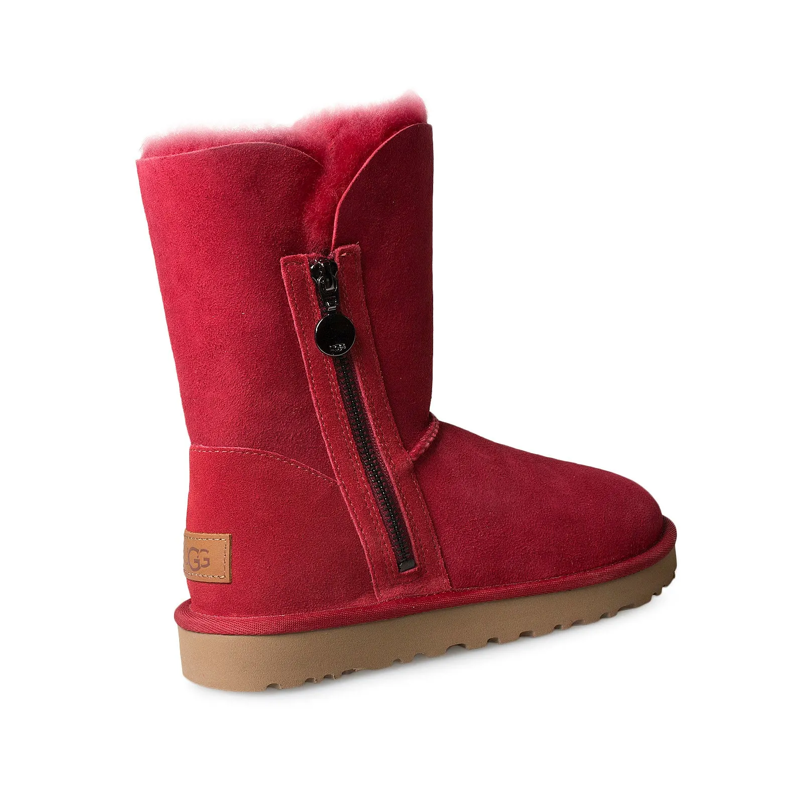 UGG Bailey Zip Short Kiss Red Boots - Women's