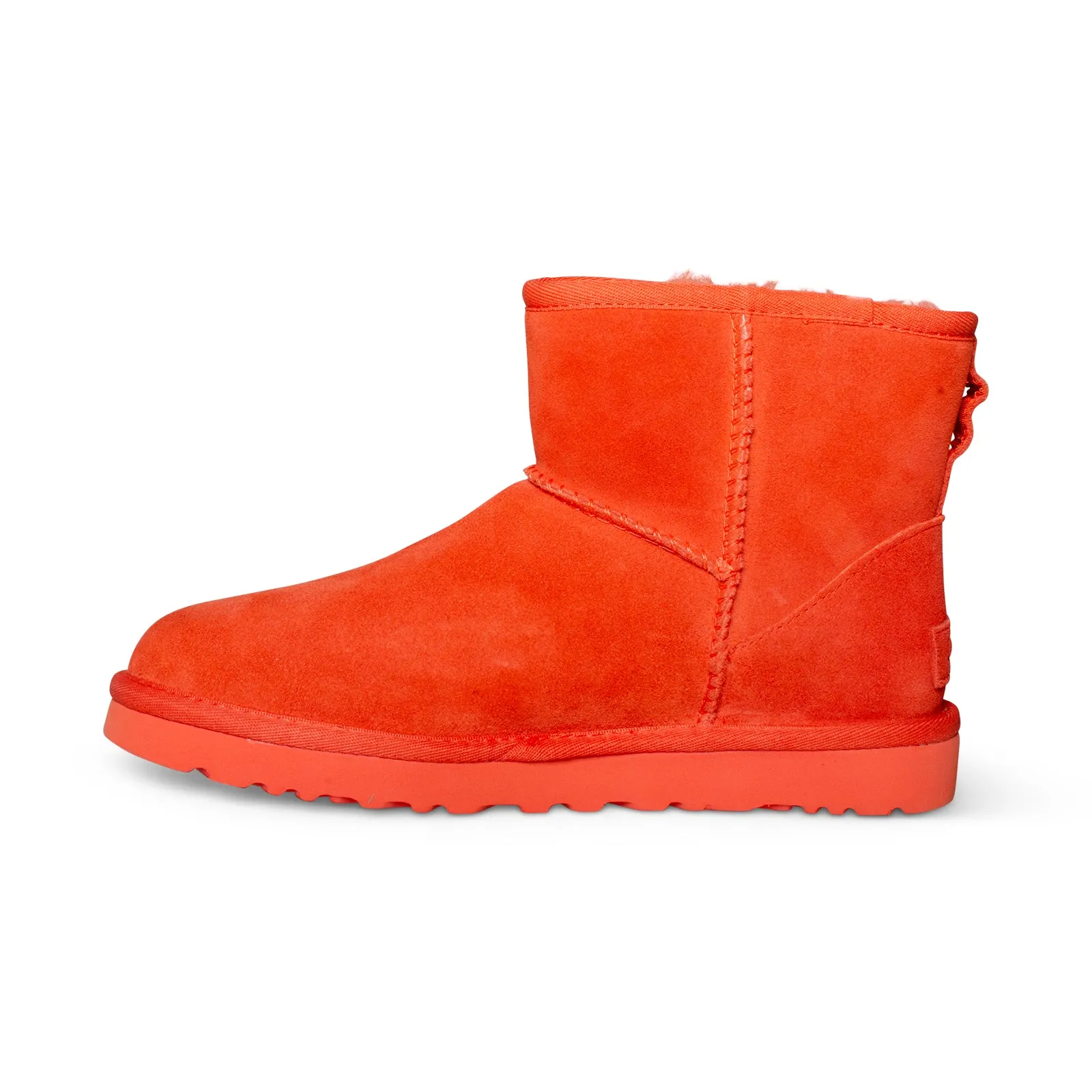 UGG Classic Mini Side Logo II Hazard Orange Boots - Women's