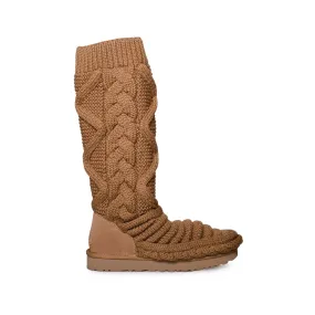 UGG Classic Tall Chunky Knit Chestnut Boots - Women's