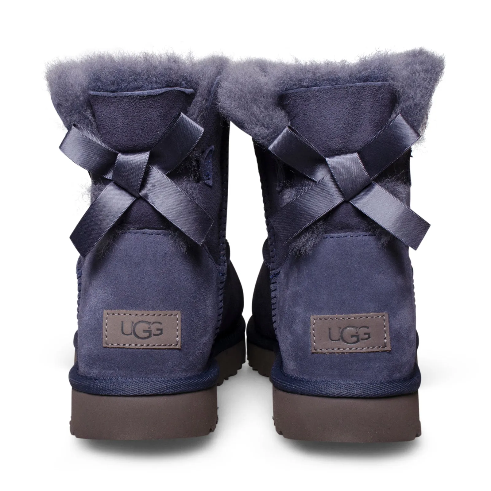 UGG MIni Bailey Bow II Eve Blue Boots - Women's