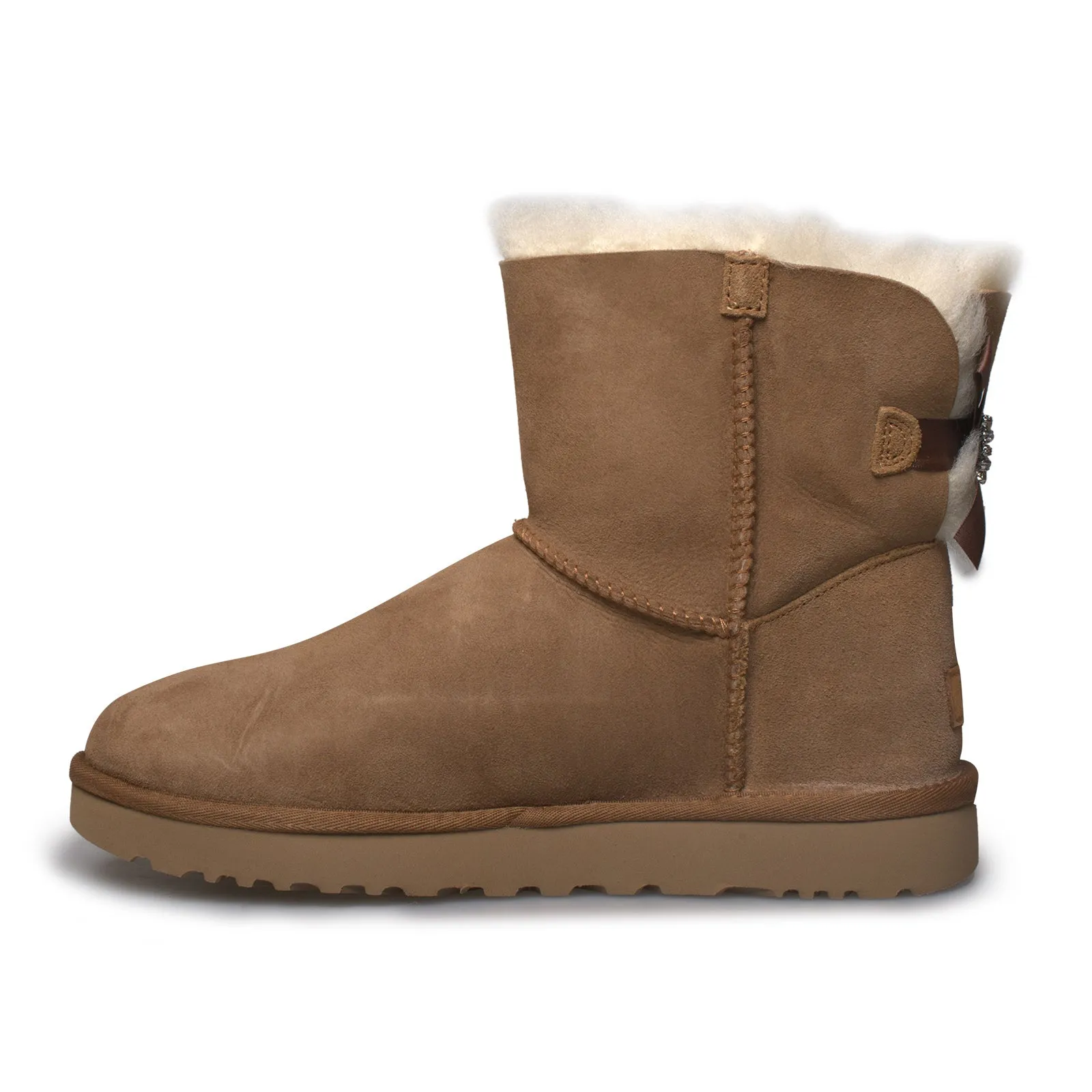 UGG Mini Bailey Brooch Chestnut Boots - Women's