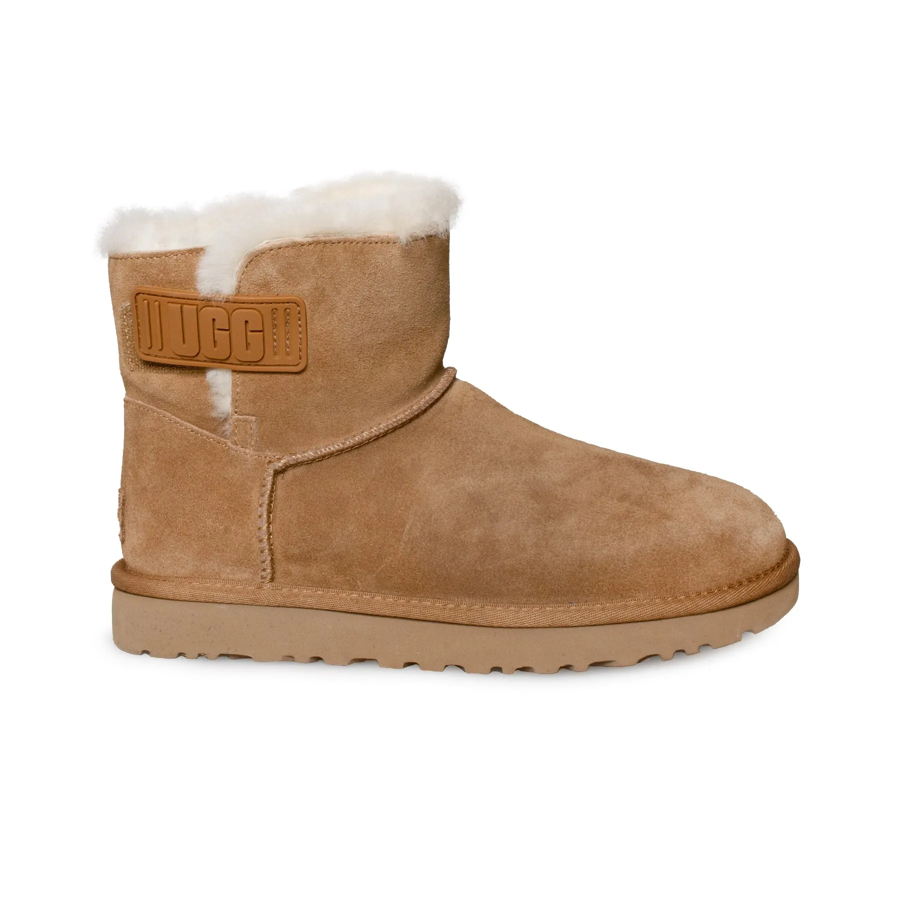 UGG Mini Bailey Logo Strap Chestnut Boots - Women's