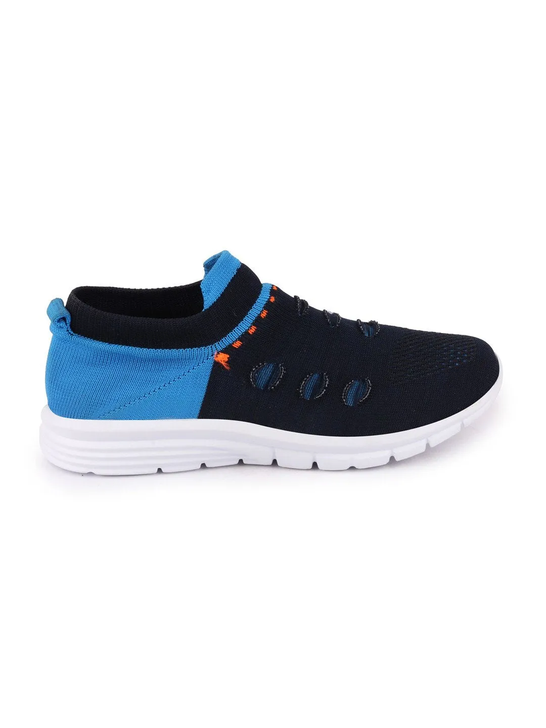 Women Blue Sports Slip-On Walking Shoes