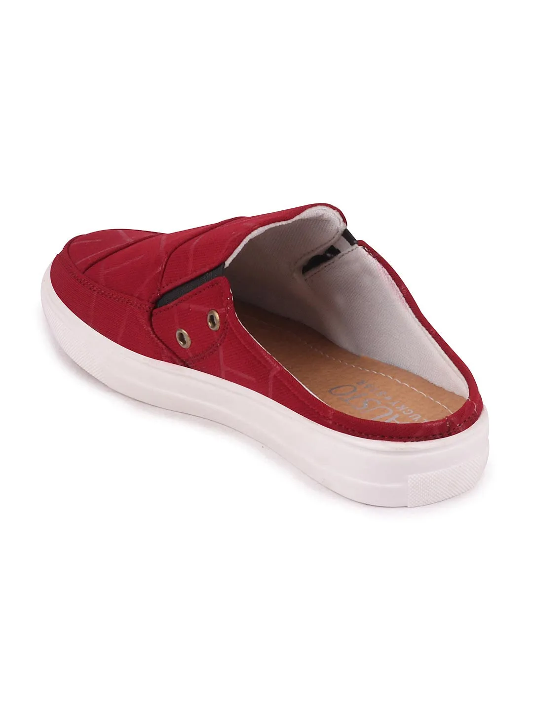 Women Cherry Casual Canvas Slip-On Shoes