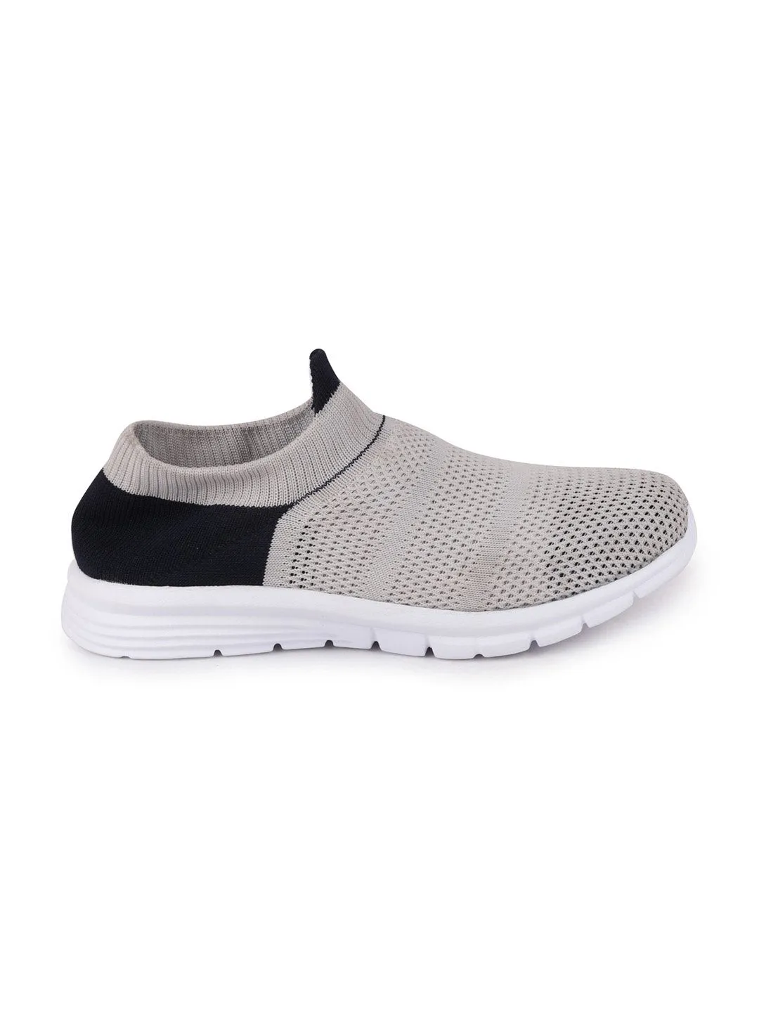 Women Grey Sports Slip-On Walking Shoes