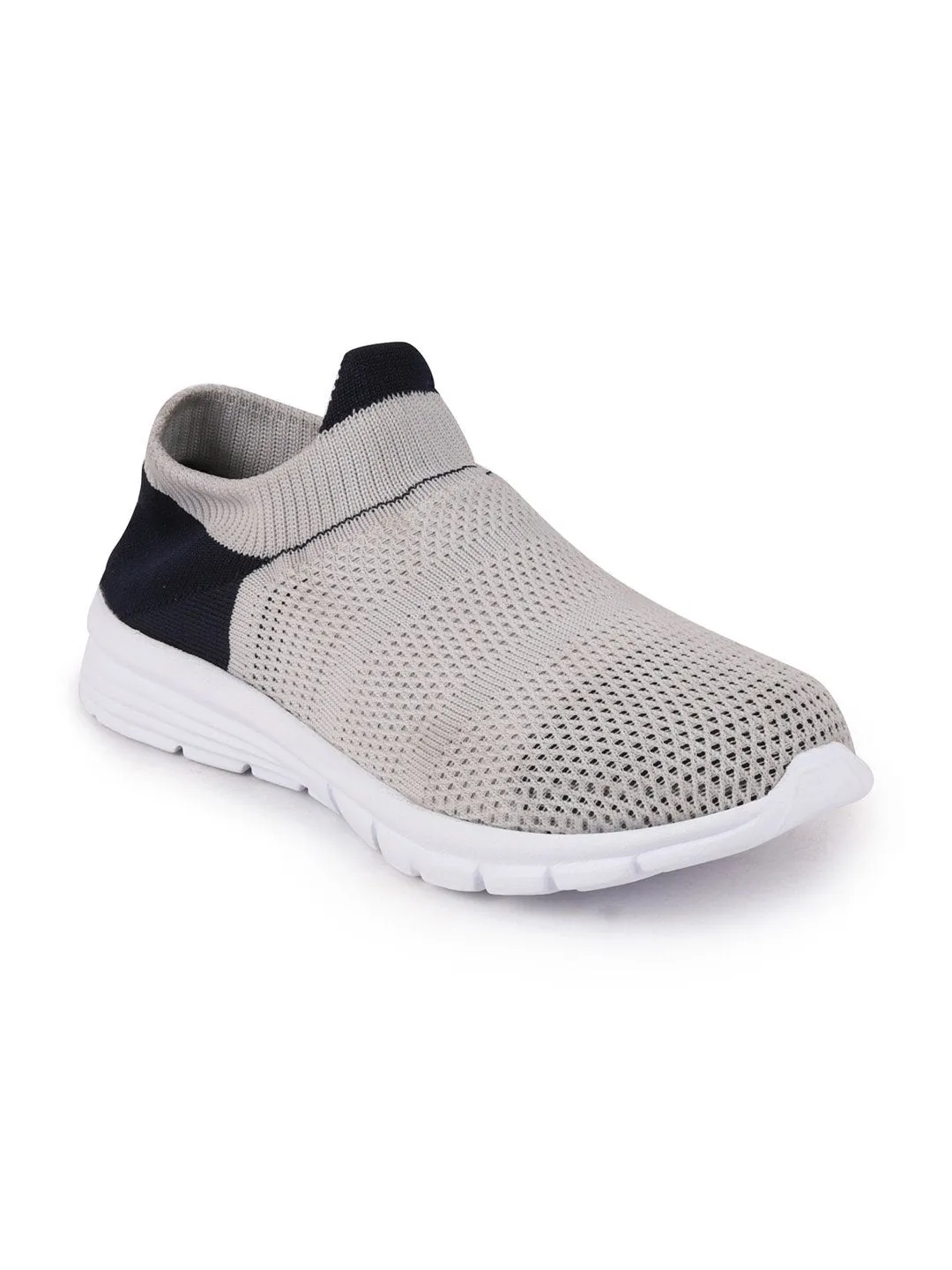 Women Grey Sports Slip-On Walking Shoes