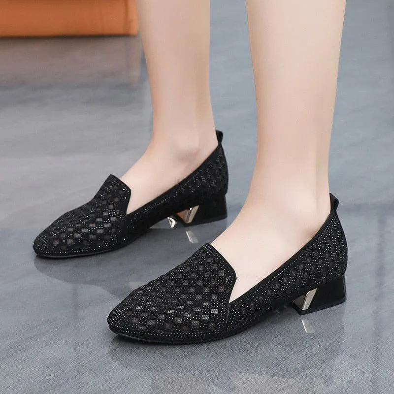 Women's Casual Shoes - Hollow High Heels Mesh Pumps (FM131)